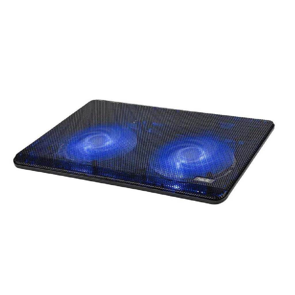 Havit F2035 Laptop Cooling Pad – Dual 140mm Fans, Blue LED, Ergonomic Stand (14"-15.6")