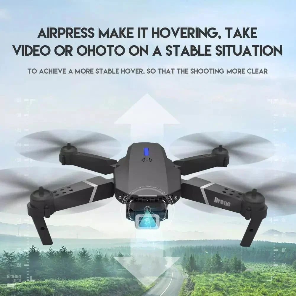 4K GPS Dual HD Camera Drones WiFi Foldable With 3 Batteries by HTT Global
