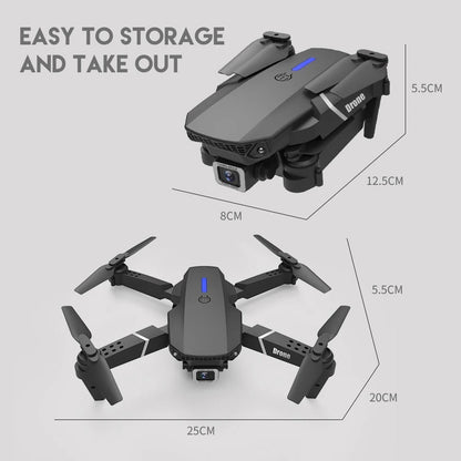 4K GPS Dual HD Camera Drones WiFi Foldable With 3 Batteries by HTT Global