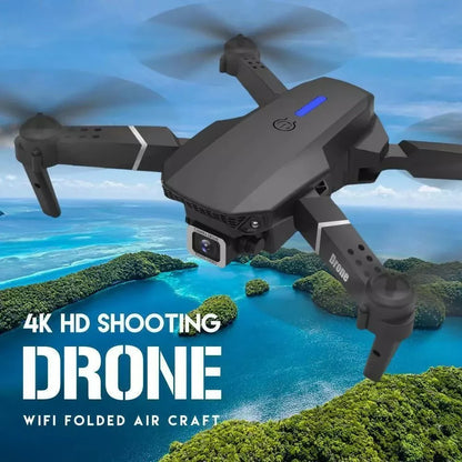 4K GPS Dual HD Camera Drones WiFi Foldable With 3 Batteries by HTT Global