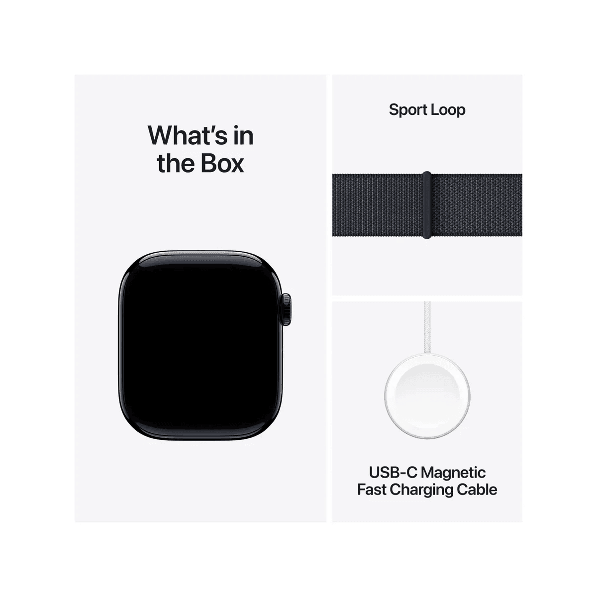 Apple Watch Series 10 GPS 42mm – Jet Black Aluminium Case with Sport Band