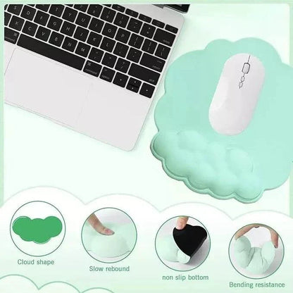 Ergonomic Cloud Wrist Rest Set – Comfort Your Workspace with 3-Piece Memory Foam Support