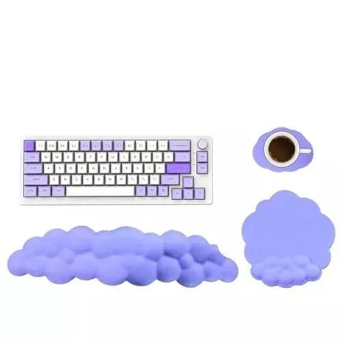 Ergonomic Cloud Wrist Rest Set – Comfort Your Workspace with 3-Piece Memory Foam Support