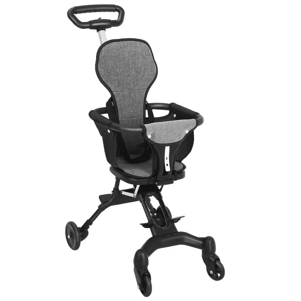 Compact Travel Pram Stroller Baby Lightweight One Hand Fold Buggy Pushchair UK