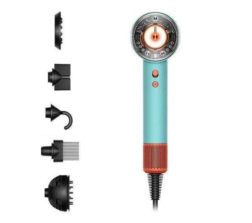 Dyson Supersonic Nural™ Hair Dryer (Ceramic Patina & Topaz) – Intelligent Scalp Protect & 5 Attachments