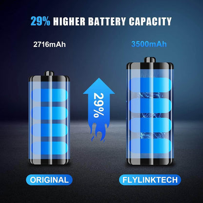 FLYLINKTECH High Capacity iPhone Battery Replacement Kit – 3.82V 1810mAh for iPhone 6, Full Repair Tool Set Included – Certified Safe