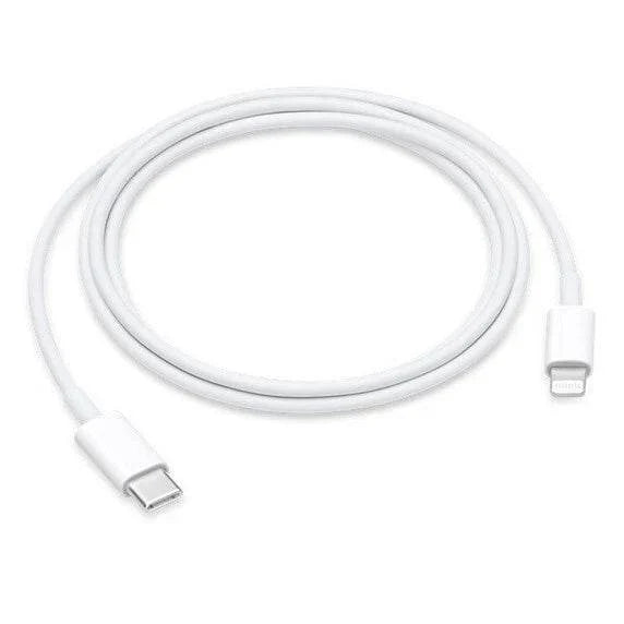 Genuine Apple USB-C to Lightning Cable – 1m (3.3ft) – OEM Fast Charge Cord for iPhone 11-14 Pro Max, iPad, and AirPods (White)