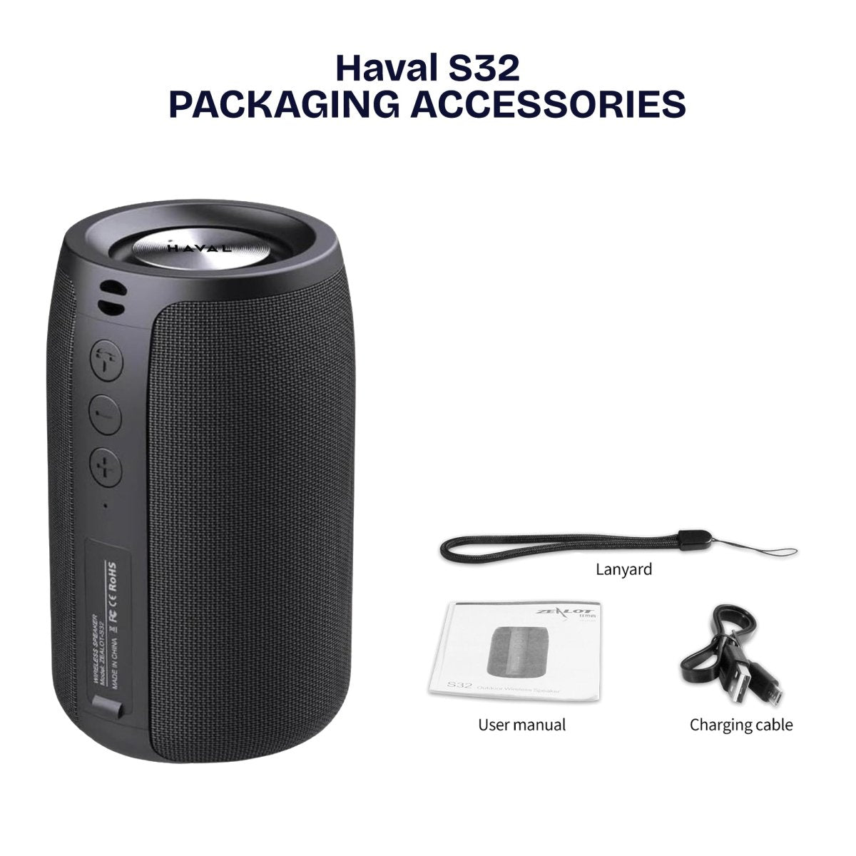 HAVAL-S32 Bluetooth Speaker Portable Wireless