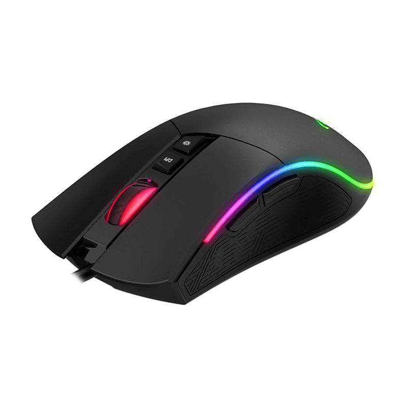 Havit Gamenote MS1001S RGB Gaming Mouse – 4800 DPI, 7 Programmable Buttons, Macro Software (Black)