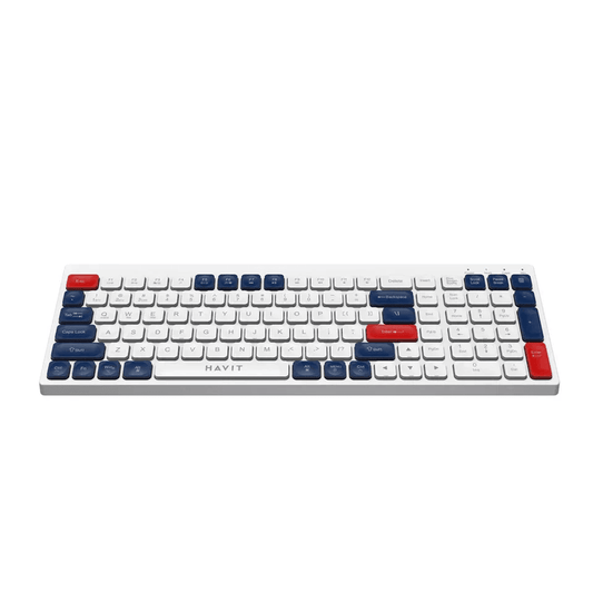 Havit KB830WB Wireless Gaming Keyboard and Mouse Combo – 60% Compact, RGB Backlit, Rechargeable