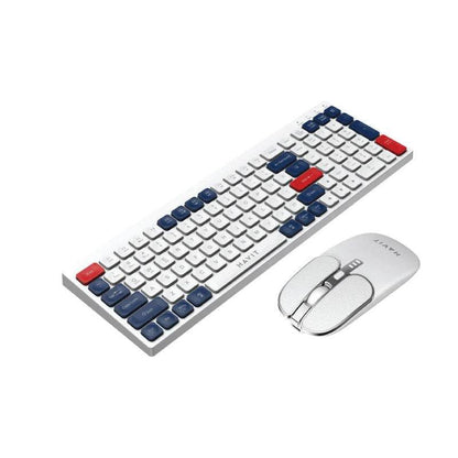 Havit KB830WB Wireless Gaming Keyboard and Mouse Combo – 60% Compact, RGB Backlit, Rechargeable