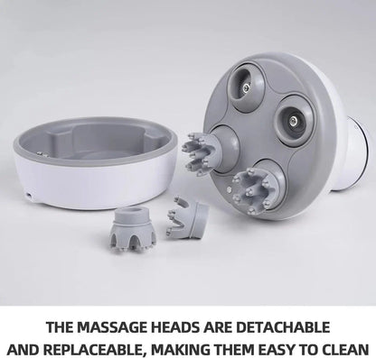 Portable Mini Scalp Massager Rechargeable Head