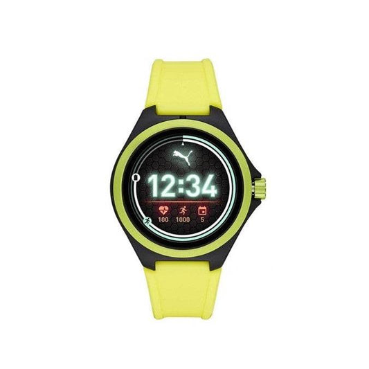 PUMA - PUMA SMARTWATCH With Yellow Silicone Strap For UNISEX PT9101