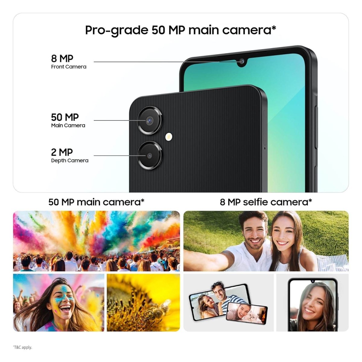 Samsung Galaxy A06 5G (4GB RAM / 64GB / 128GB) – 90Hz Display, 50MP Camera, 5000mAh Battery