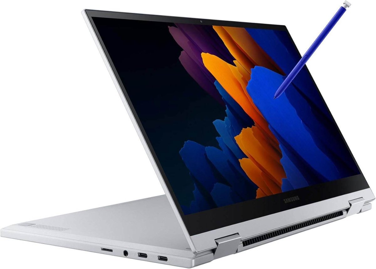 Samsung Galaxy Book Flex2 5G – 13.3" QLED 2-in-1, Intel Core i7, S Pen Included (Royal Silver)
