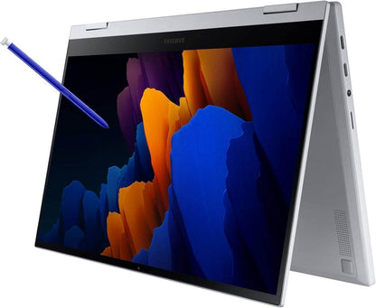 Samsung Galaxy Book Flex2 5G – 13.3" QLED 2-in-1, Intel Core i7, S Pen Included (Royal Silver)