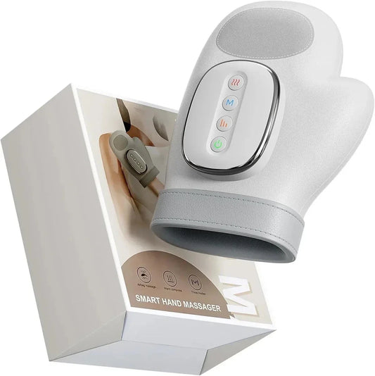 Smart Hand Massager with Heat – Airbag Compression,