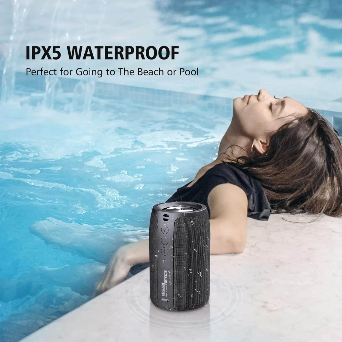 ZEALOT S32 Bluetooth Speaker – 10W Louder Sound, 3D Stereo, IPX5 Waterproof