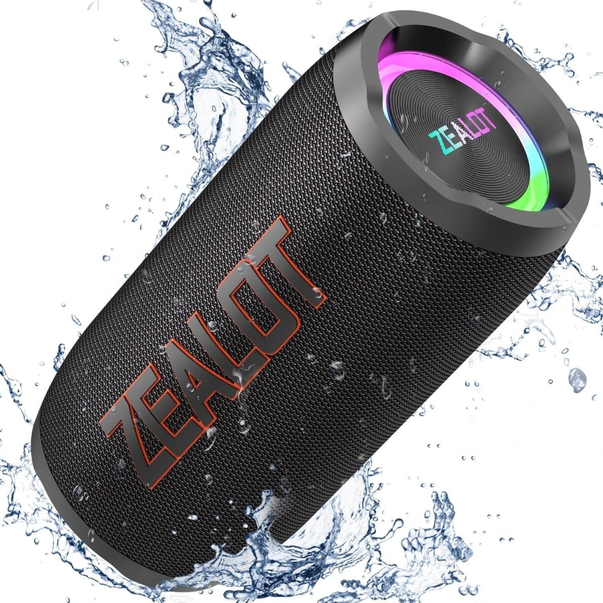 ZEALOT S76 Portable Bluetooth Speaker – 50W Heavy Bass, IPX6 Waterproof, Outdoor Boombox